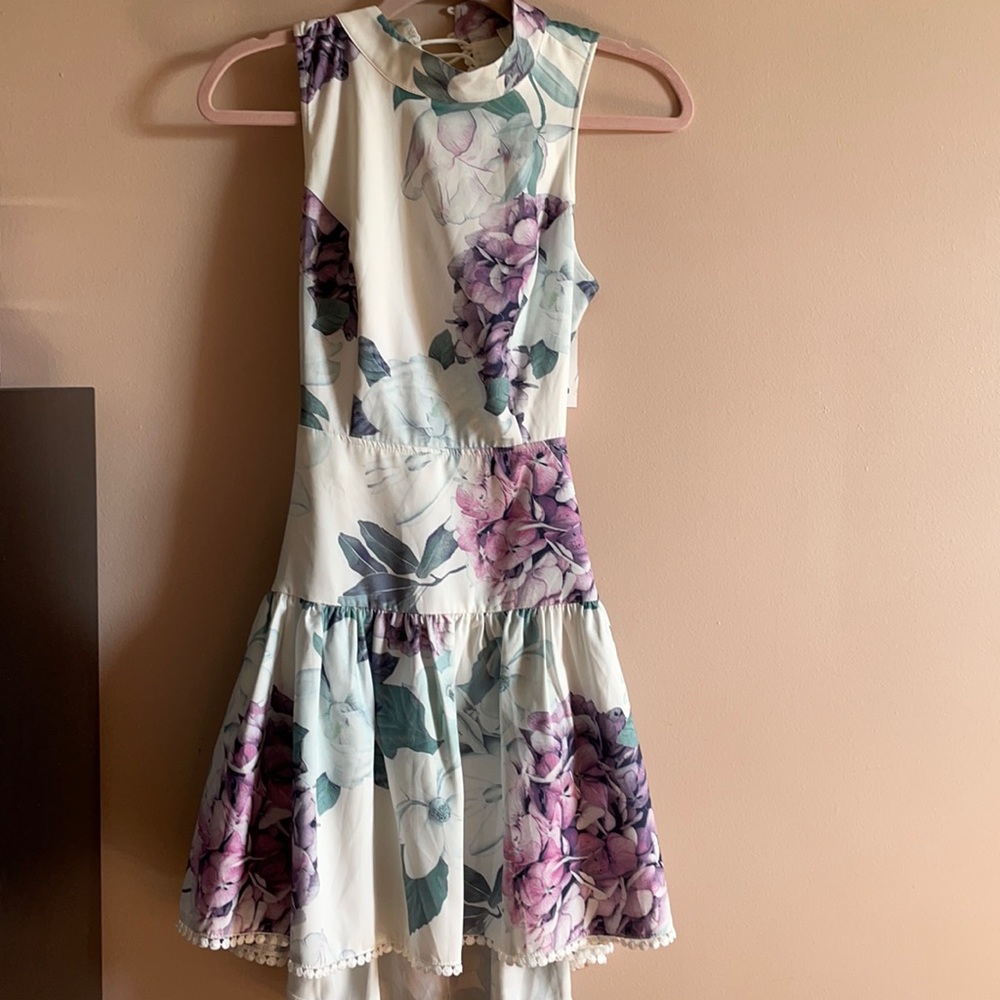 Aura high neck dress